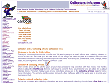 Tablet Screenshot of collectors-info.com